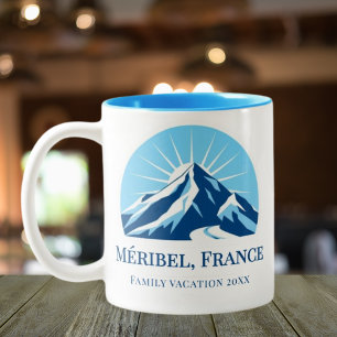 Caneca De Café Em Dois Tons Méribel Meribel França ski resort souvenir