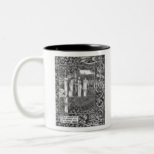 Caneca De Café Em Dois Tons Merlin, por Aubrey Beardsley - HD