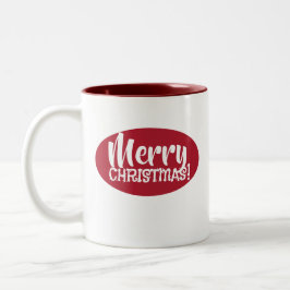 Caneca De Café Em Dois Tons Merry Christmas Mug