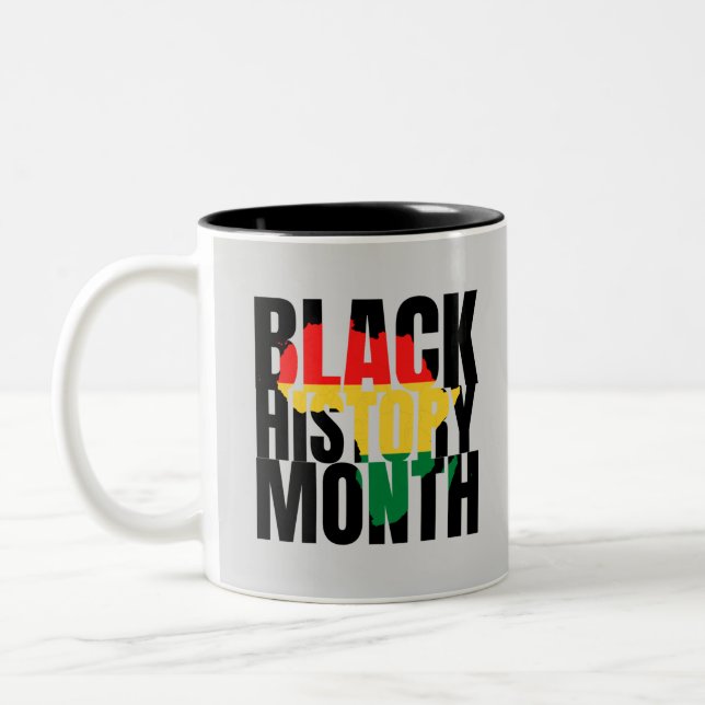 Caneca De Café Em Dois Tons Mês da História Negra (Esquerda)