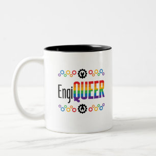 Caneca De Café Em Dois Tons Mês do Orgulho do Gestor de Engenharia do Engenhei