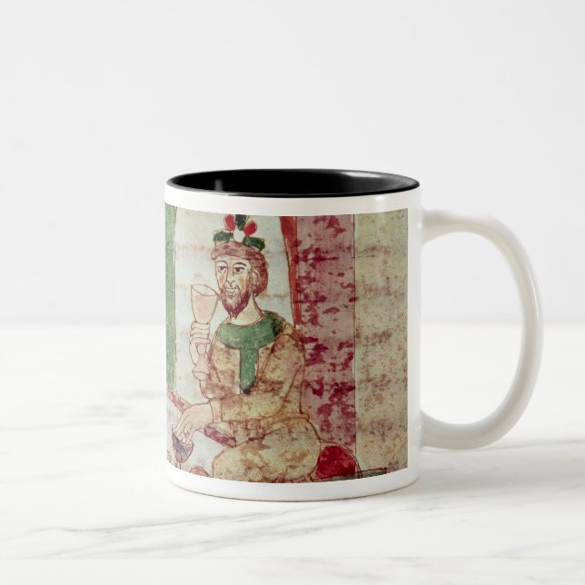 Caneca De Café Em Dois Tons Mesa dos ricos, de "De Universo" perto (Direita)