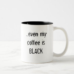 Caneca De Café Em Dois Tons Mesmo meu isBLACK do café