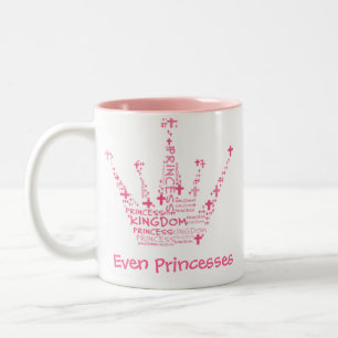Caneca De Café Em Dois Tons Mesmo princesas Necessidade Café