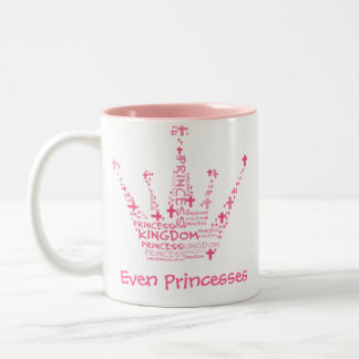 Caneca De Café Em Dois Tons Mesmo princesas Necessidade Café