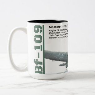 Caneca De Café Em Dois Tons Messerschmitt Bf 109G-2