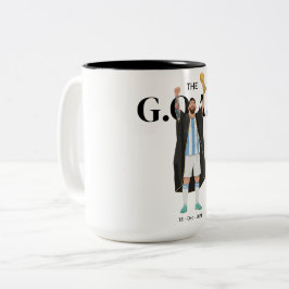 Caneca De Café Em Dois Tons Messi World Cup Champion 