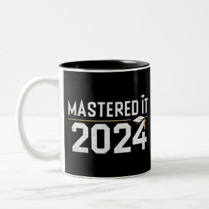 Caneca De Café Em Dois Tons Mestrado Dominou 2024 Mestrado 