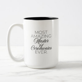 Caneca De Café Em Dois Tons Mestre de Cerimônias