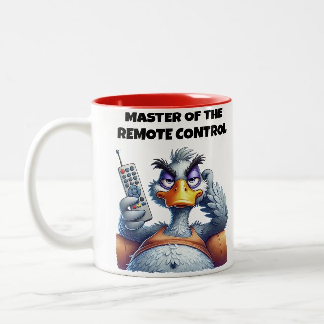 Caneca De Café Em Dois Tons Mestre Do Controlo Remoto (Esquerda)