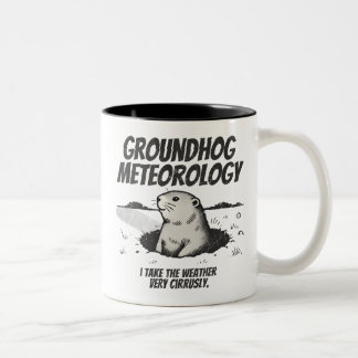 Caneca De Café Em Dois Tons Meteorologia Groundhog Day Groundhog