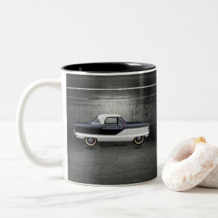 Caneca De Café Em Dois Tons Metropolitano de Nash Negro e Branco