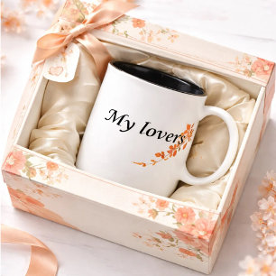 Caneca De Café Em Dois Tons Meu amante