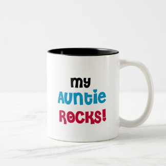 Caneca De Café Em Dois Tons Meu Auntie Rocha Camiseta e presentes