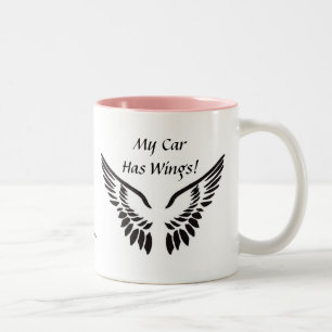 Caneca De Café Em Dois Tons Meu Carro Tem Asas!