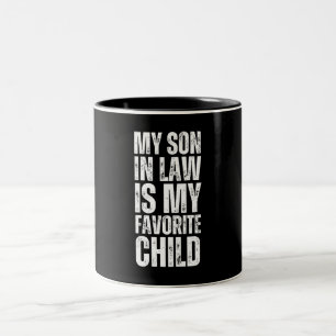 Caneca De Café Em Dois Tons Meu Filho De Direito É Meu Filho Favorito - Famíli