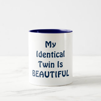 CANECA DE CAFÉ EM DOIS TONS MEU **GÊMEO IDÊNTICO É LINDO*** MUG