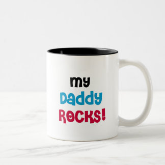 Caneca De Café Em Dois Tons Meu pai balança t-shirt e presentes