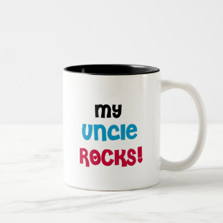 Caneca De Café Em Dois Tons Meu tio Rocha T-shirt e presentes