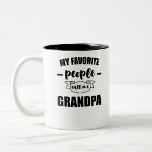 Caneca De Café Em Dois Tons Meus amigos favoritos me chamam de Vovô Avô