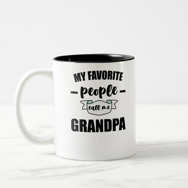 Caneca De Café Em Dois Tons Meus Amigos Me Chamam de Vovô (Esquerda)