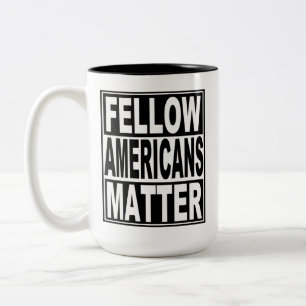 Caneca De Café Em Dois Tons Meus Colegas Americanos Pró-Democracia