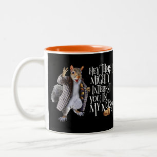 Caneca De Café Em Dois Tons Meus Nozes de Esquilo