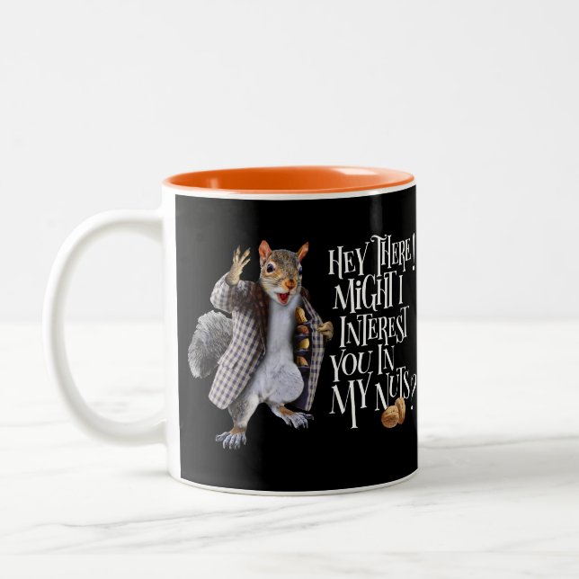 Caneca De Café Em Dois Tons Meus Nozes de Esquilo (Esquerda)