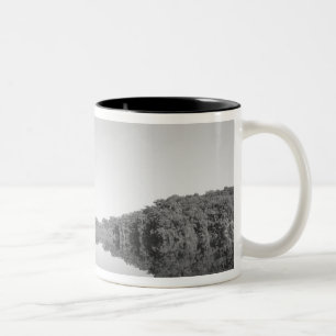 Caneca De Café Em Dois Tons México, a polícia do Conanp Park patrulha com o fi