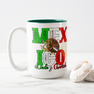 Caneca De Café Em Dois Tons México Lindo y Querido
