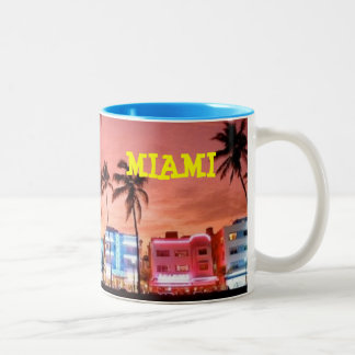 Caneca De Café Em Dois Tons Miami Beach