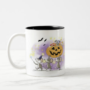 Caneca De Café Em Dois Tons Mic, Mac & Moe's Happy Halloween