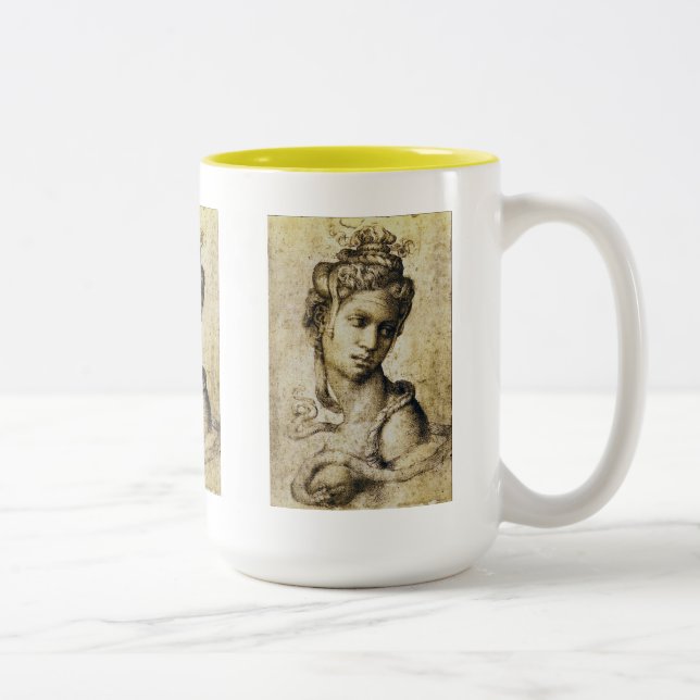 Caneca De Café Em Dois Tons Michelangelo, Cleopatra (Direita)