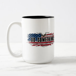 CANECA DE CAFÉ EM DOIS TONS MICHELLE OBAMA "FAÇA ALGO" "SIM ELA PODE" MUG