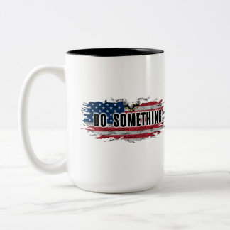CANECA DE CAFÉ EM DOIS TONS MICHELLE OBAMA "FAÇA ALGO" "SIM ELA PODE" MUG