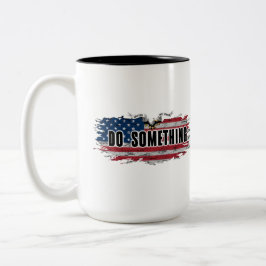 CANECA DE CAFÉ EM DOIS TONS MICHELLE OBAMA "FAÇA ALGO" "SIM ELA PODE" MUG