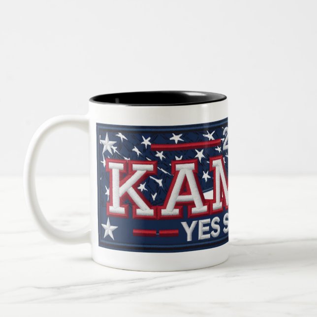 CANECA DE CAFÉ EM DOIS TONS MICHELLE OBAMA 'SIM ELA PODE' MUG (Esquerda)