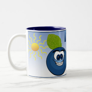 Caneca De Café Em Dois Tons Michigan Blueberry