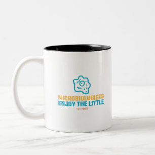 Caneca De Café Em Dois Tons Microbiólogos Gostam Das Coisas Pequenas