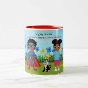 Caneca De Café Em Dois Tons Mighty Hearoes Childrens Book