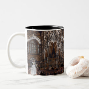 Caneca De Café Em Dois Tons Mikitiez gótica halloween soulmate vintage
