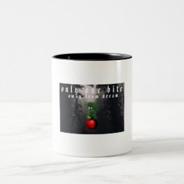 Caneca De Café Em Dois Tons Mikitiez red skull, tóxica para a maçã vegan, verã