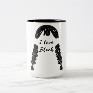 Caneca De Café Em Dois Tons Mikitiez vintage gótica halloween negra sexta feir