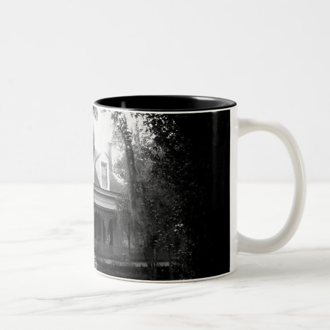 Caneca De Café Em Dois Tons Milhares Plantados em preto e branco (Direita)