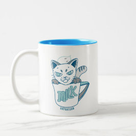 Caneca De Café Em Dois Tons Milk pot kat "Susu"