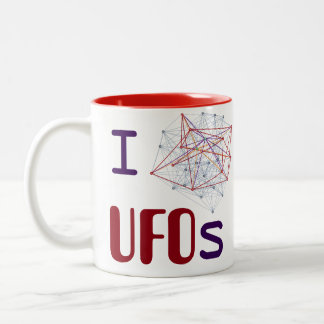 Caneca De Café Em Dois Tons Mim <3 UFOs