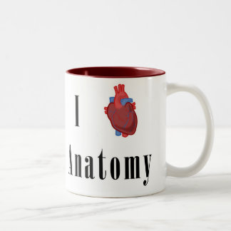 Caneca De Café Em Dois Tons Mim anatomia do *Heart*