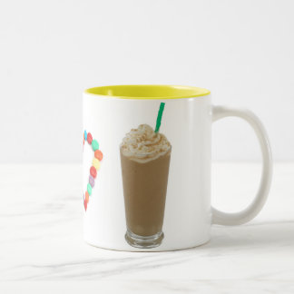 Caneca De Café Em Dois Tons Mim coração Frappuccinos