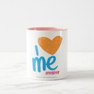 Caneca De Café Em Dois Tons Mim coração mim laranja/Aqua