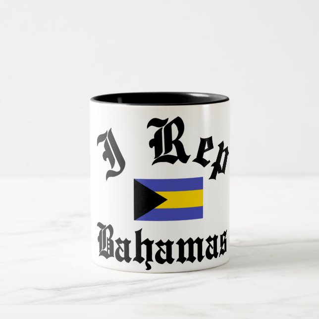 Caneca De Café Em Dois Tons Mim representante Bahamas (Centro)